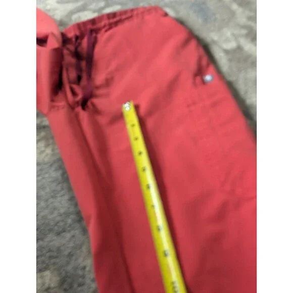 FIGS Technical Collection Womens Scrub Set Sz Small Tall Orange Nurse Medical - Picture 7 of 16